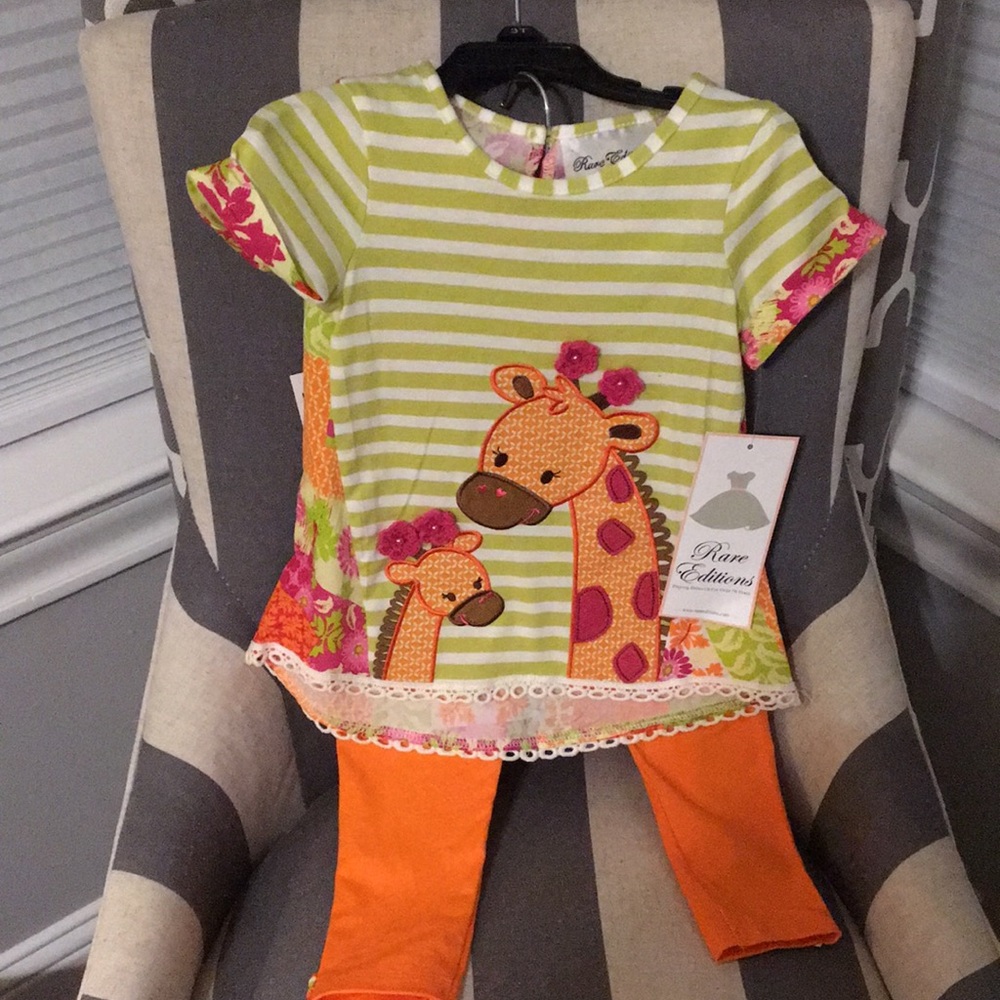 3t Rare Editions girls top and legging set.  NWT
